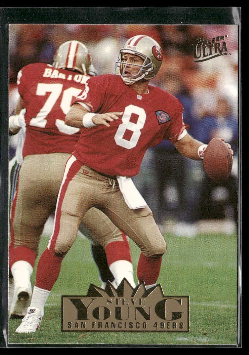 Steve Young Player Lot Bundle 10 Different Football Cards SY001 49ers back