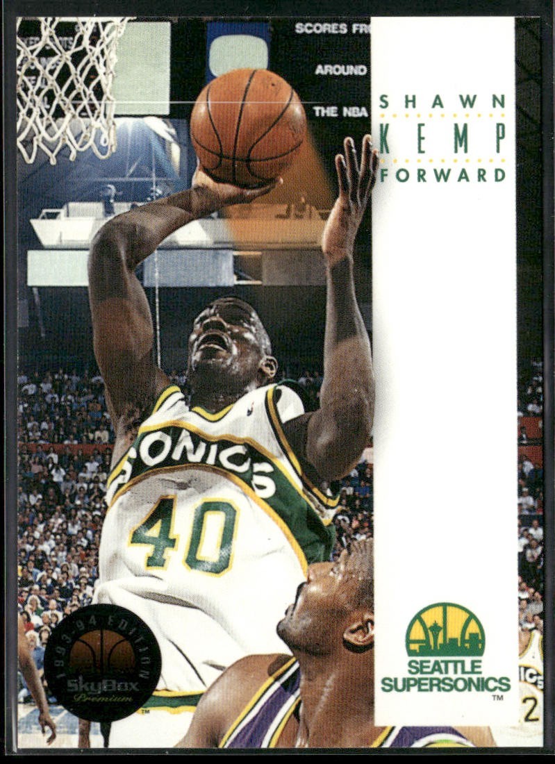 Shawn Kemp Player Lot Bundle 10 Basketball Cards SK004 Supersonics Cavs back