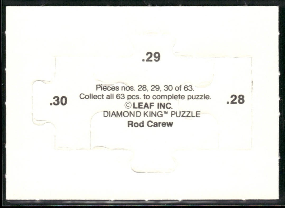 Puzzle Piece Lot Bundle 10 Different Baseball Cards P006 back