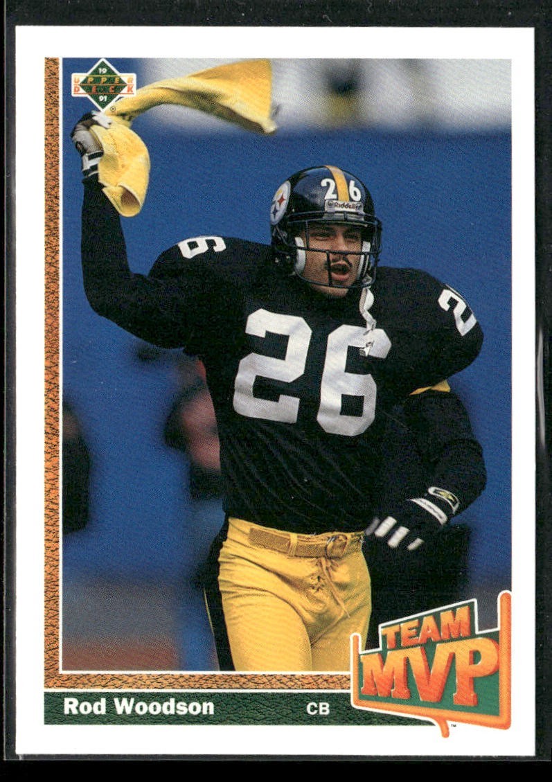 Rod Woodson Player Lot Bundle 10 Different Football Cards RW006 Steelers back