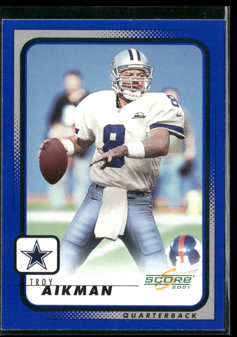 Troy Aikman Player Lot Bundle 10 Different Football Cards TA005 Cowboys back
