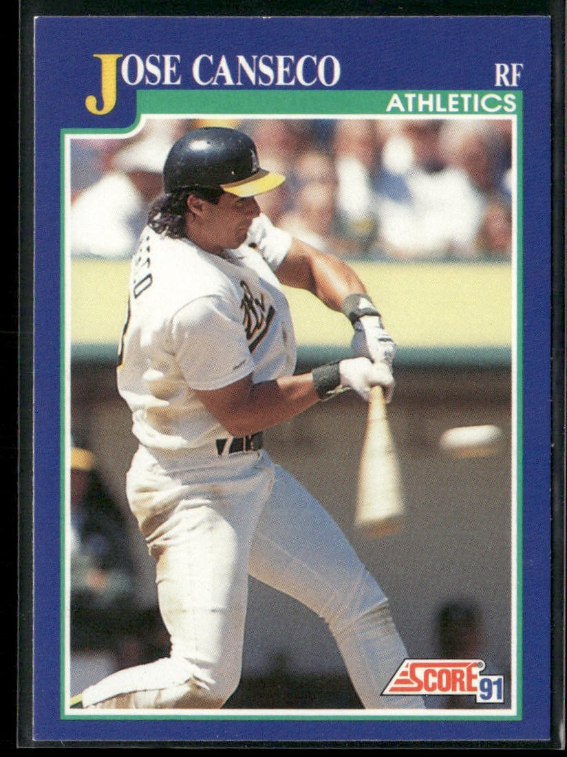 Jose Canseco Player Lot Bundle 10 Different Baseball Cards JC001 Athletics back