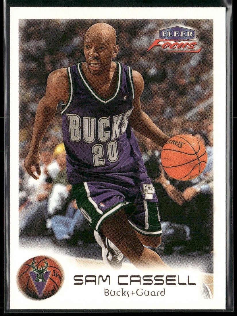 Sam Cassell Player Lot Bundle 10 Basketball Cards SC003 Rockets Nets 2 RC back