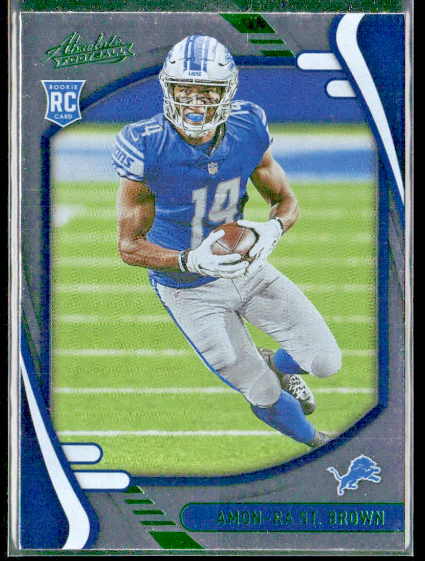 Amon-Ra St. Brown Player Lot Bundle 10 Different Football Cards ASB001 Lions 2RC back