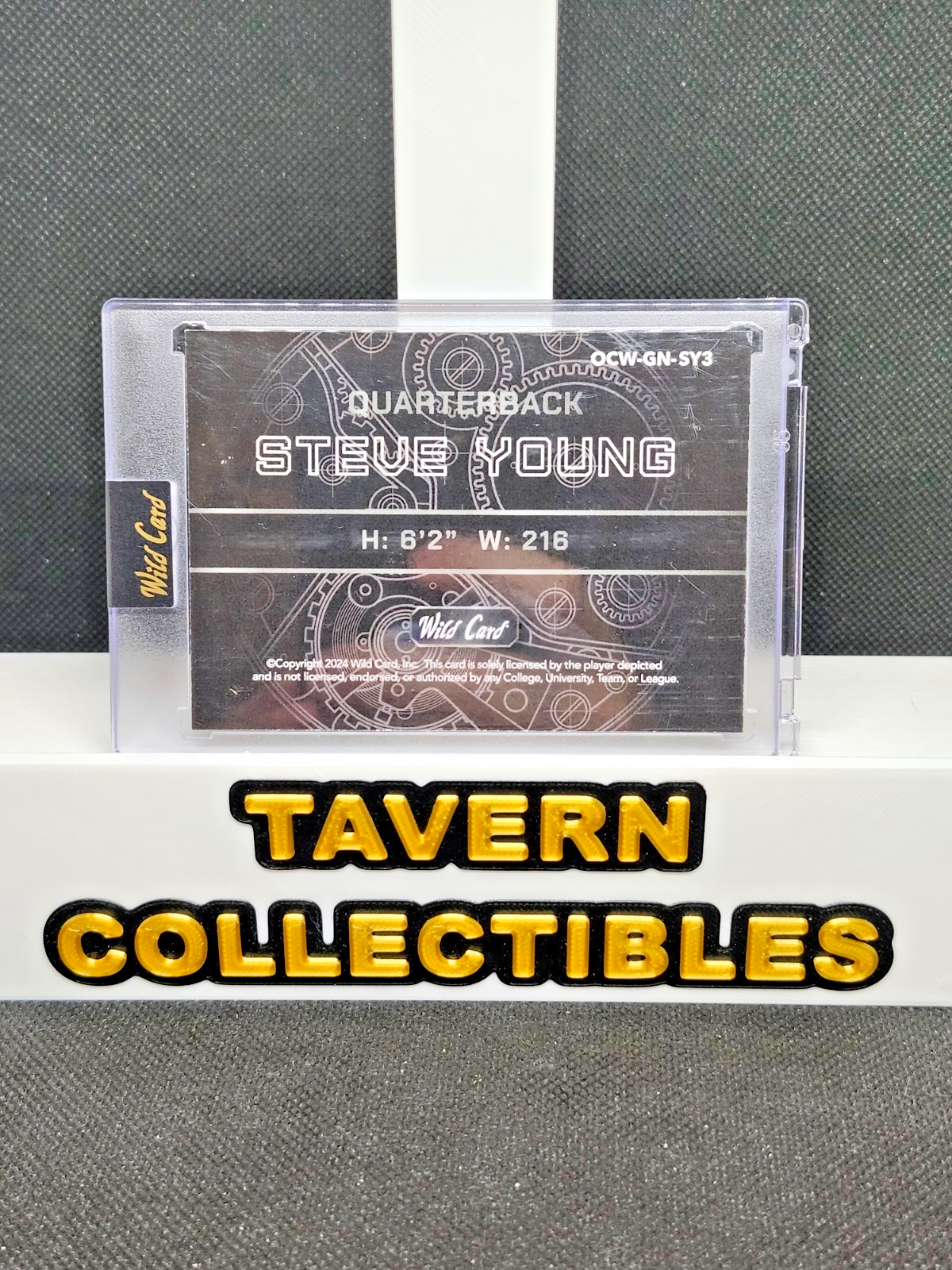 2024 Wild Card QB1 on the Clock Steve Young Green /20 #OCW-GN-SY3 49ers back