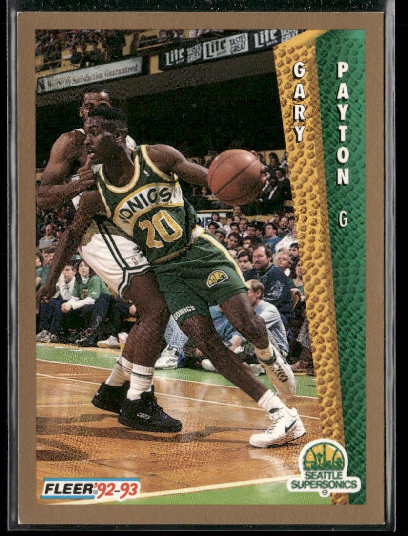 Gary Payton Player Lot Bundle 10 Basketball Cards GP003 Supersonics back