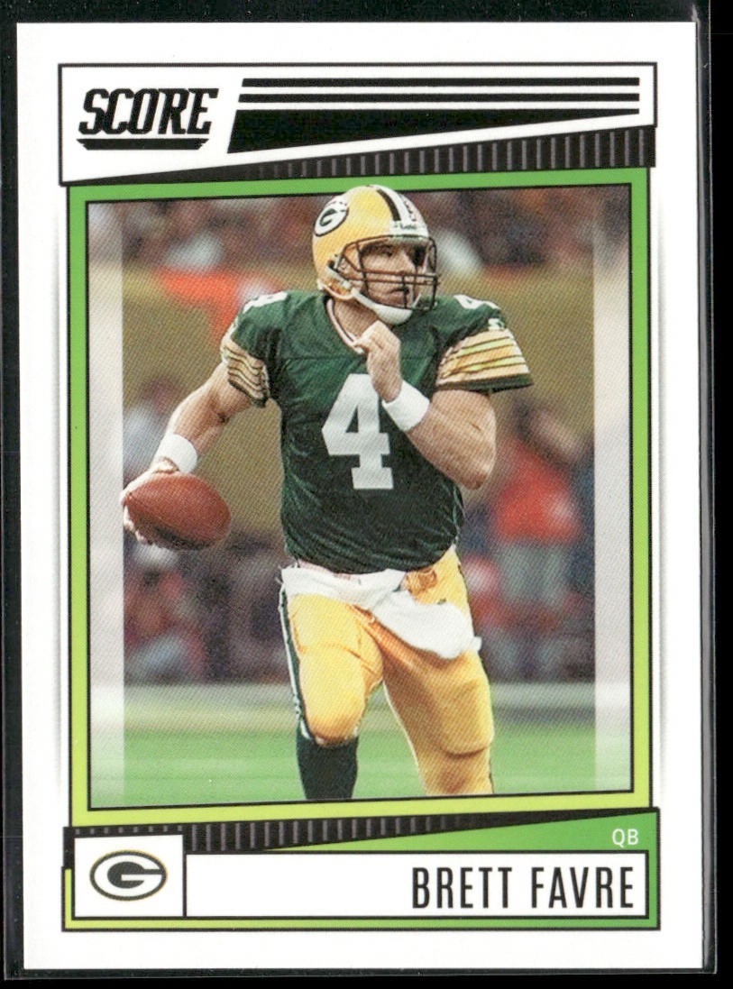 Brett Favre Player Lot Bundle 10 Different Football Cards BF003 Packers back