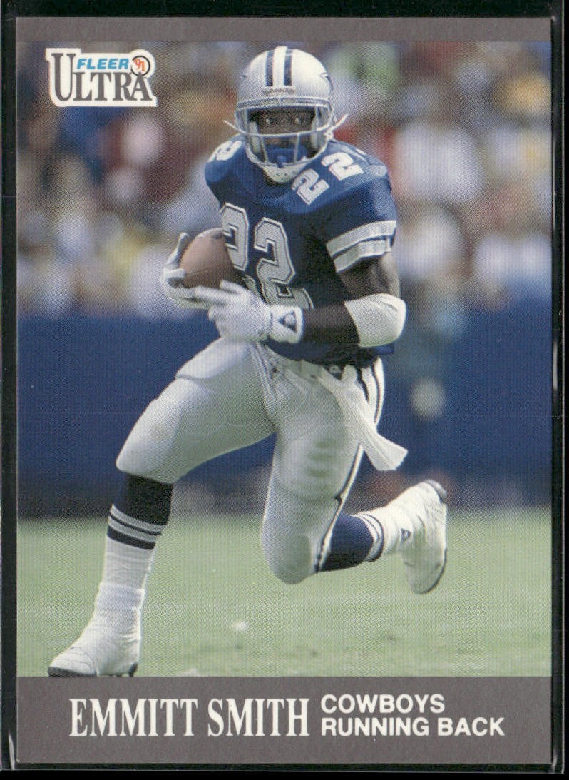 Emmitt Smith Player Lot Bundle 10 Different Football Cards ES005 Cowboys back