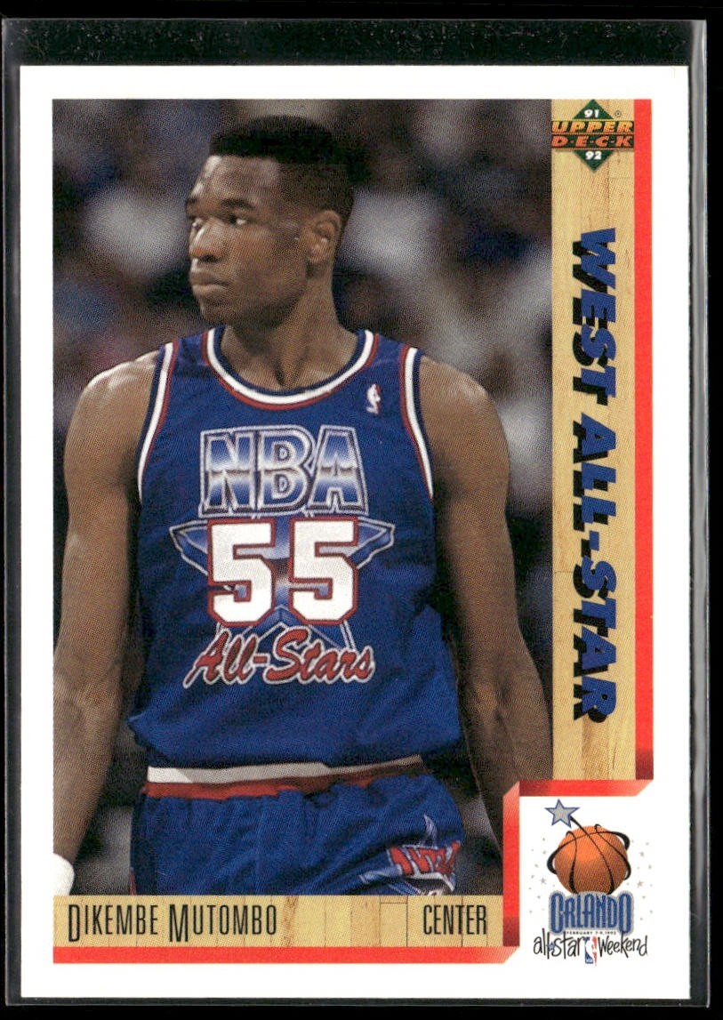 Dikembe Mutombo Player Lot Bundle 10 Basketball Cards DM001 1 RC back
