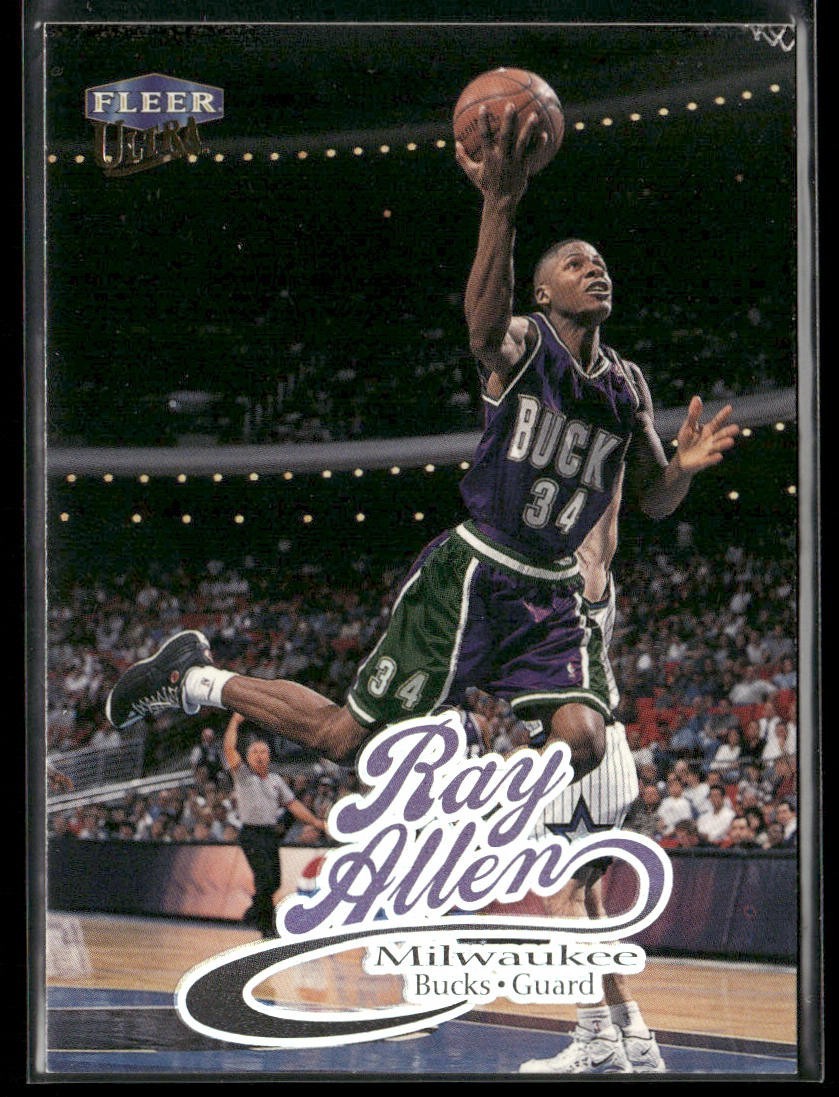Ray Allen Player Lot Bundle 10 Basketball Cards RA001 Bucks back