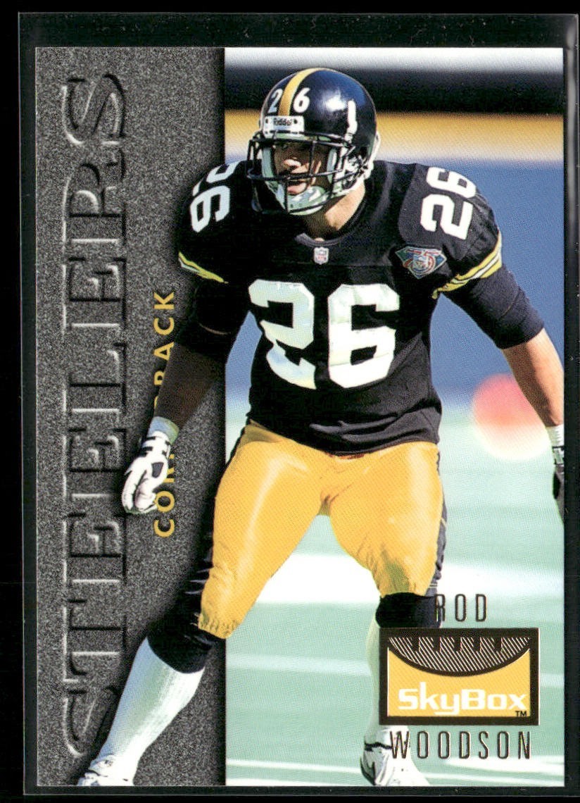 Rod Woodson Player Lot Bundle 10 Different Football Cards RW008 Steelers back