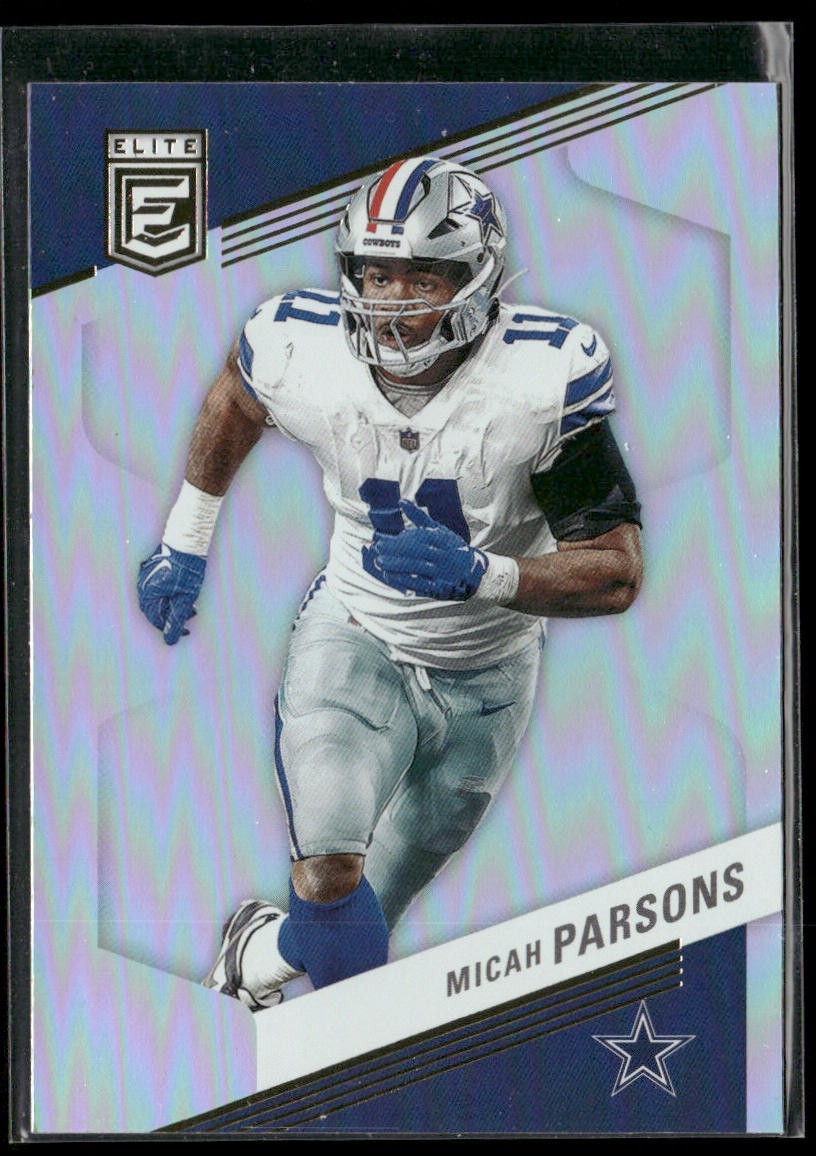 Micah Parsons Player Lot Bundle 10 Different Football Cards MP003 Cowboys 3 RC back