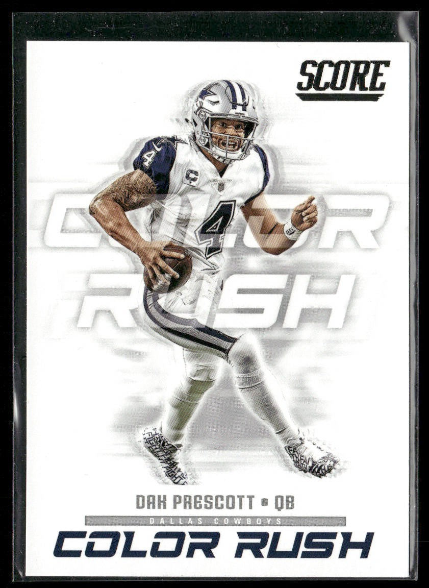 Dak Prescott Player Lot Bundle 10 Different Football Cards DP001 Cowboys back