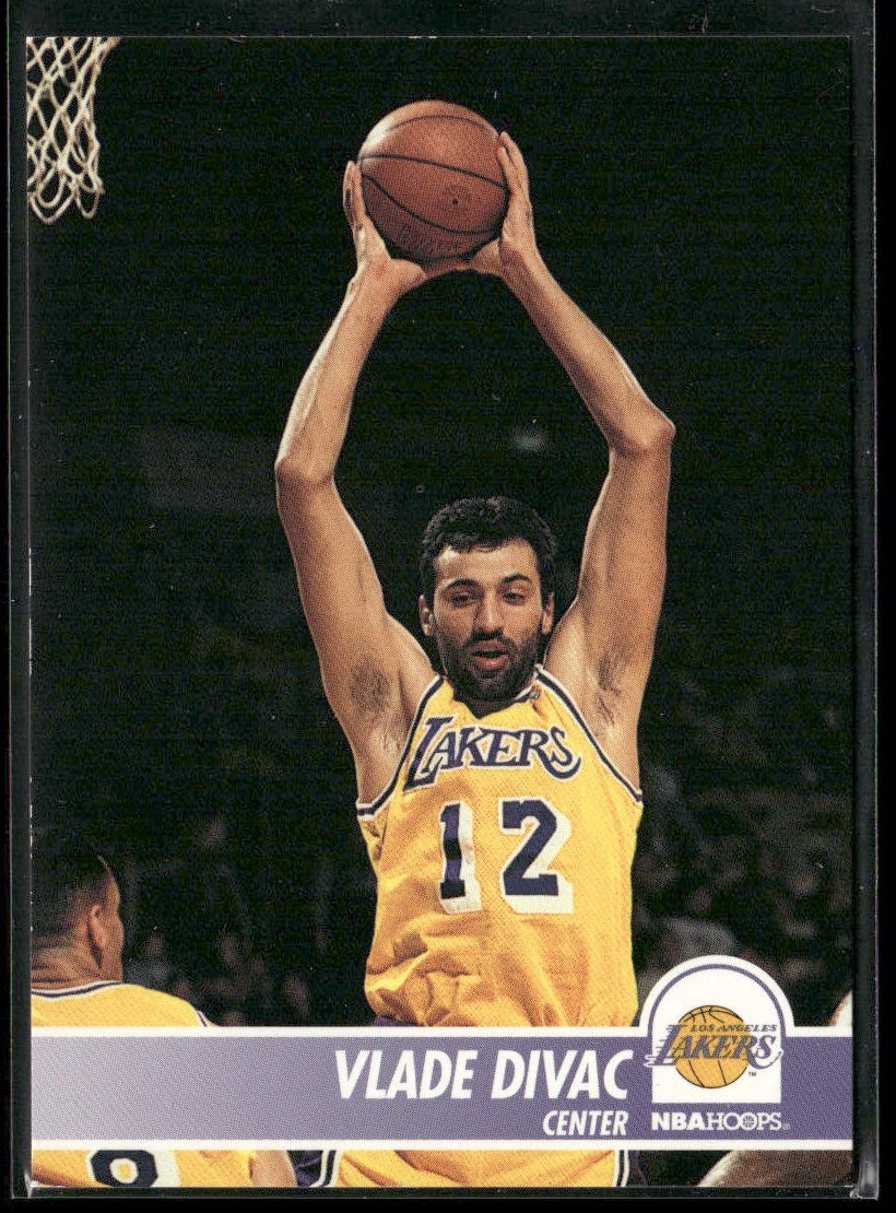 Vlade Divac Player Lot Bundle 10 Basketball Cards VD003 Lakers Hornets back