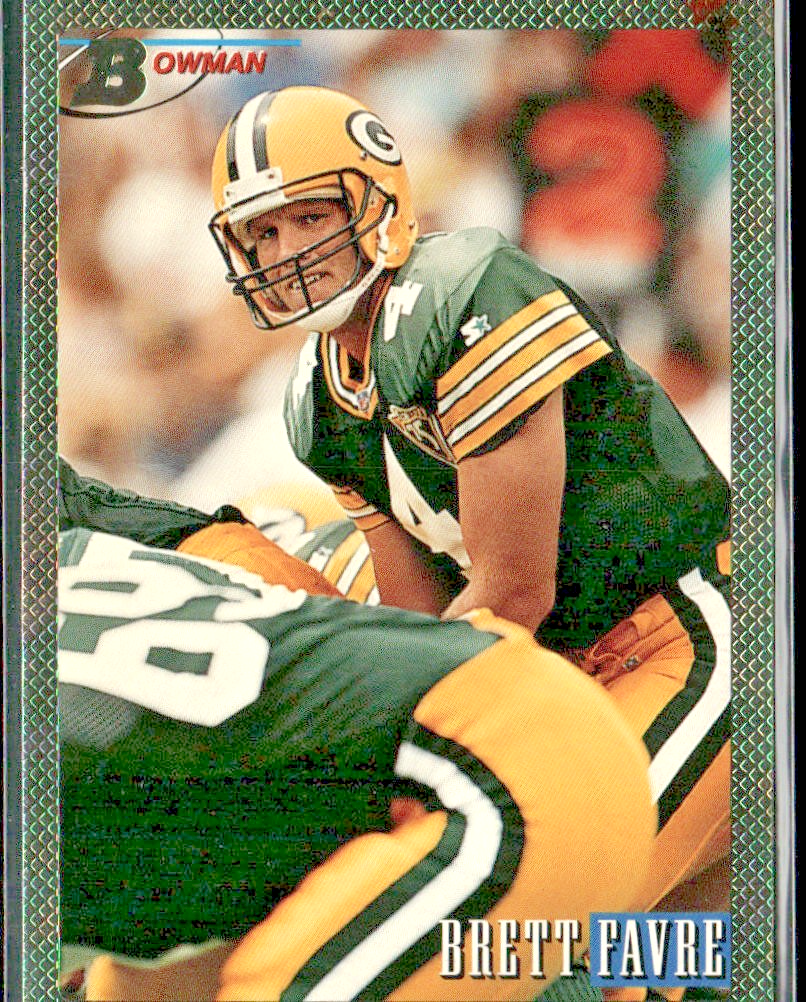 Brett Favre Player Lot Bundle 10 Different Football Cards BF002 Packers back