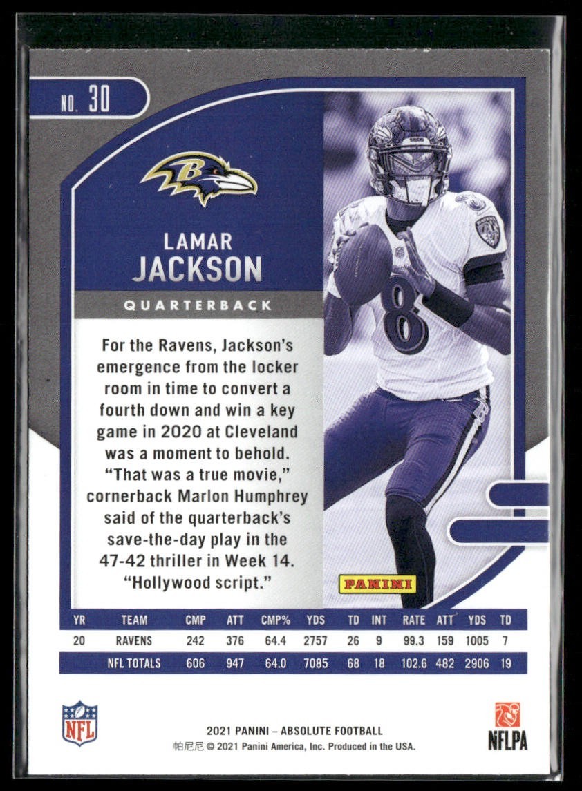 Lamar Jackson Player Lot Bundle 10 Different Football Cards LJ001 Ravens back