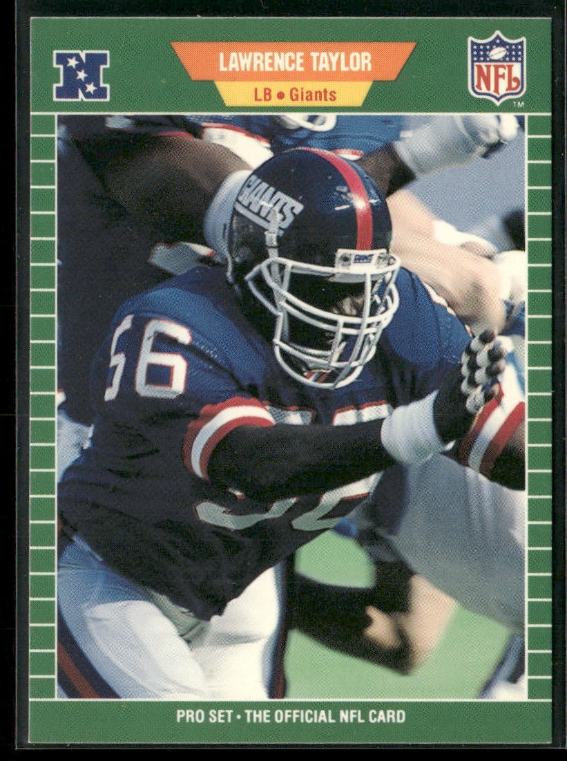 Lawrence Taylor Player Lot Bundle 10 Different Football Cards LT002 Giants front