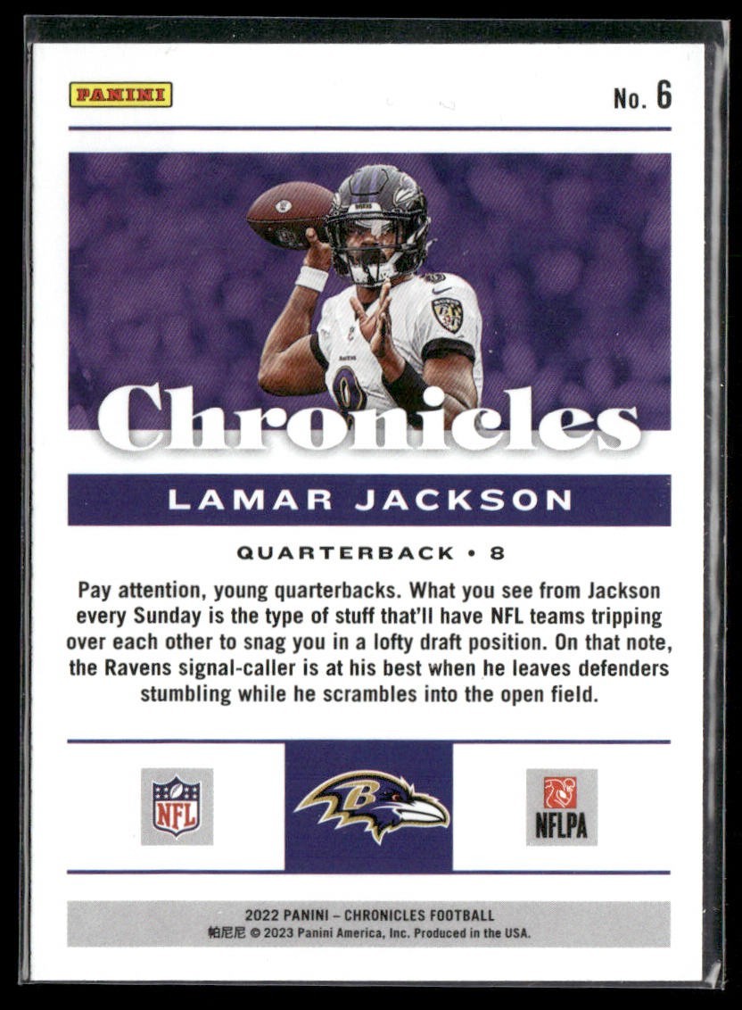 Lamar Jackson Player Lot Bundle 10 Different Football Cards LJ002 Ravens back