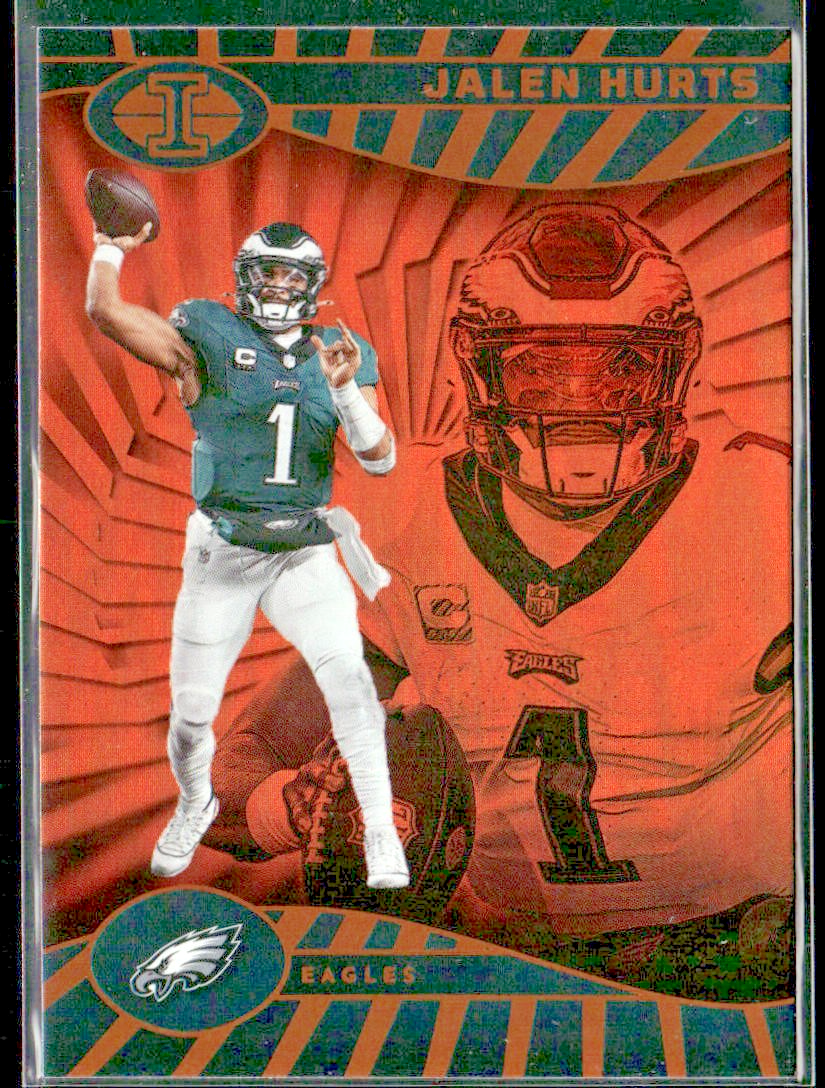 Jalen Hurts Player Lot Bundle 10 Different Football Cards JH002 Eagles front