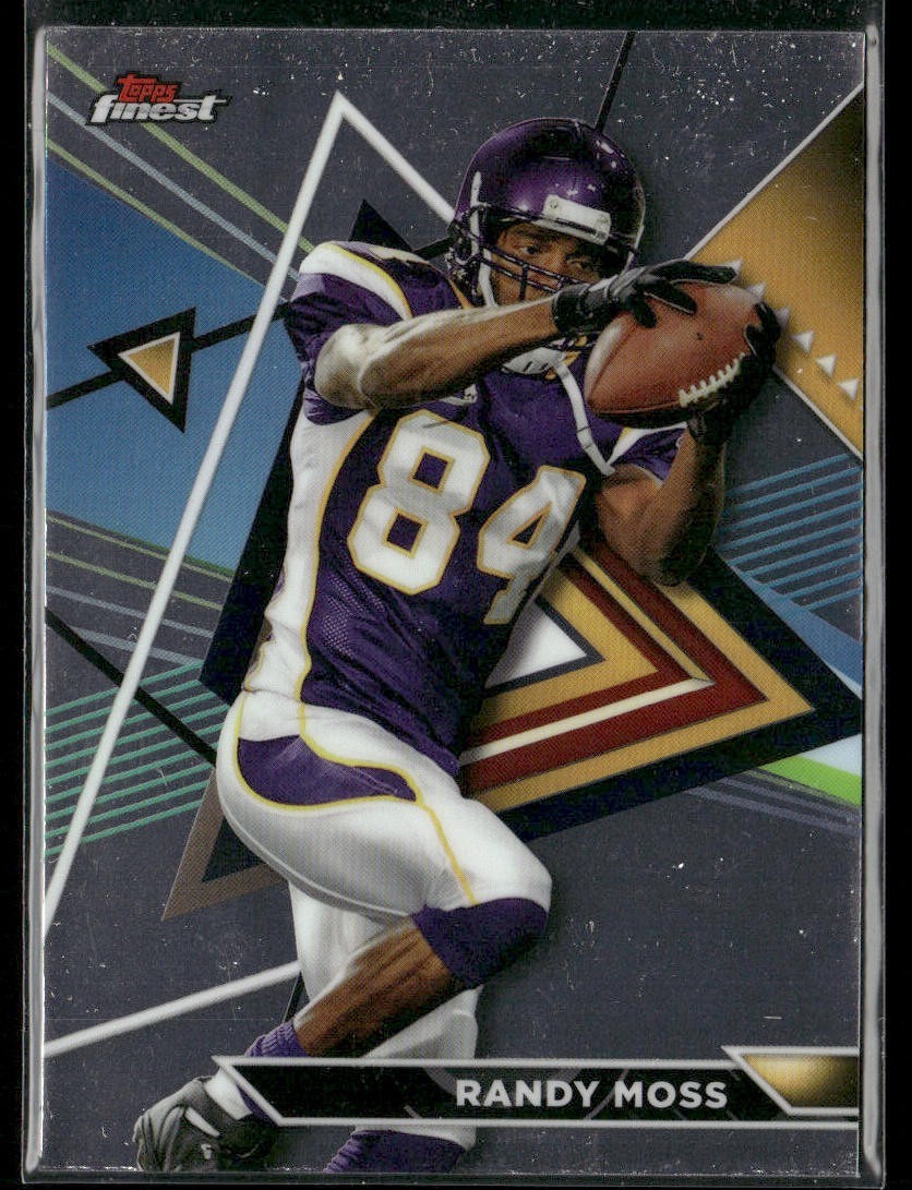 Randy Moss Player Lot Bundle 10 Different Football Cards RM003 Vikings Raiders back