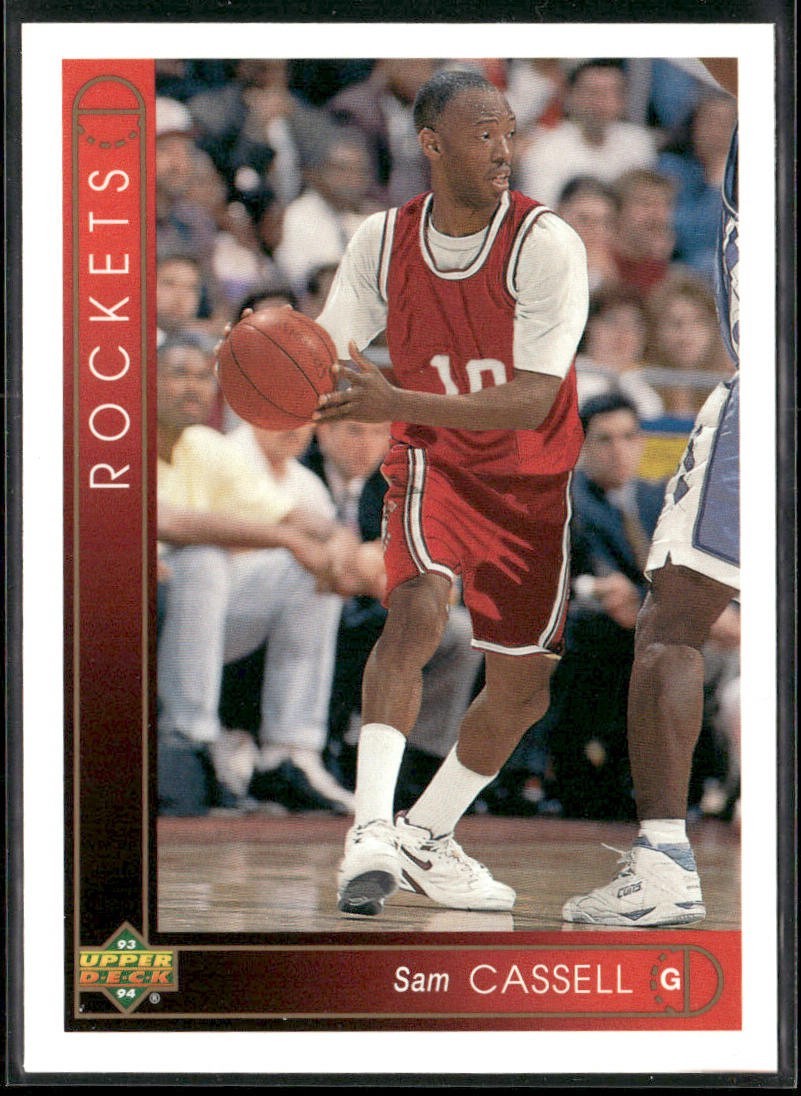 Sam Cassell Player Lot Bundle 10 Basketball Cards SC003 Rockets Nets 2 RC back