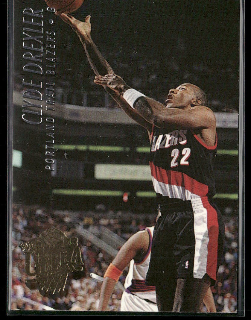 Clyde "The Glide" Drexler Player Lot Bundle 10 Basketball Cards CD004 Portland back