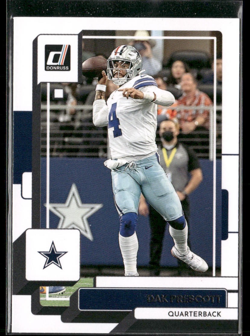 Dak Prescott Player Lot Bundle 10 Different Football Cards DP003 Cowboys back