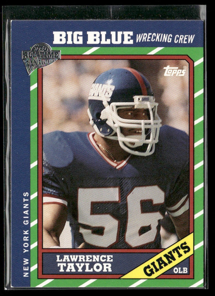 Lawrence Taylor Player Lot Bundle 10 Different Football Cards LT002 Giants back