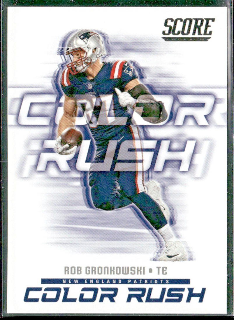 Rob Gronkowski Player Lot Bundle 10 Different Football Cards RG001 Patriots front