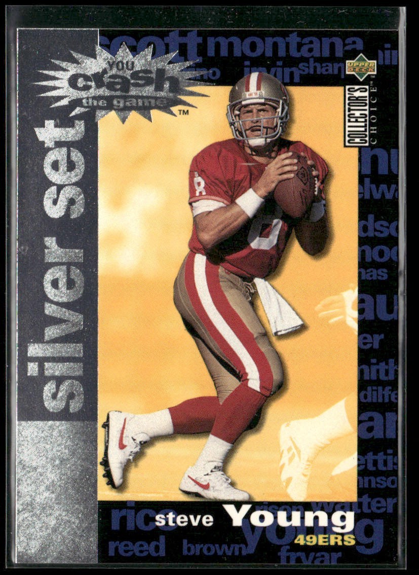 Steve Young Player Lot Bundle 10 Different Football Cards SY008 49ers back