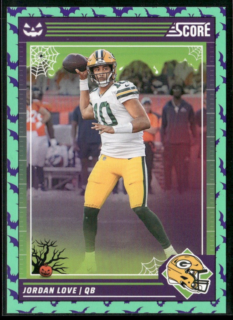 Jordan Love Player Lot Bundle 10 Different Football Cards JL001 Packers back