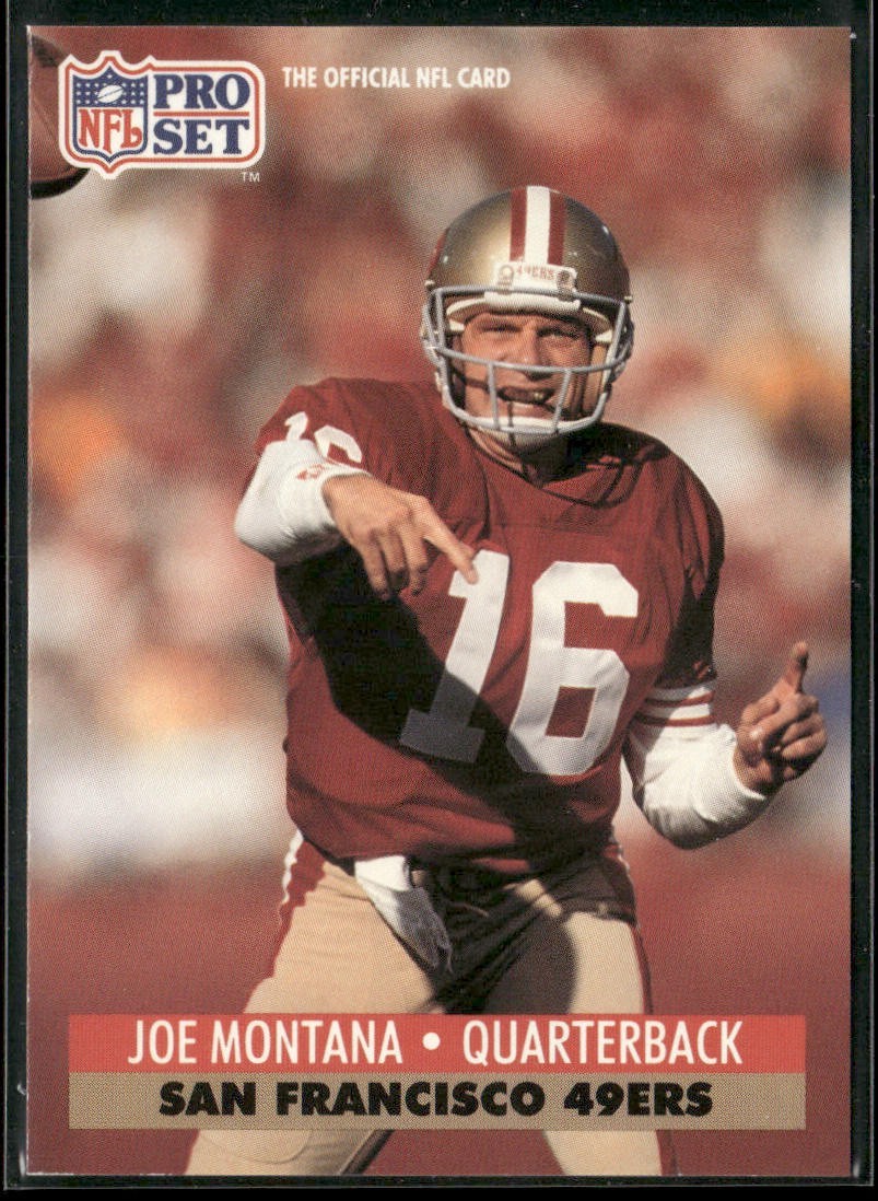 Joe Montana Player Lot Bundle 10 Different Football Cards JM001 49ers Chiefs back
