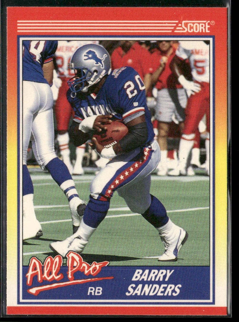 Barry Sanders Player Lot Bundle 10 Different Football Cards BS008 Lions back