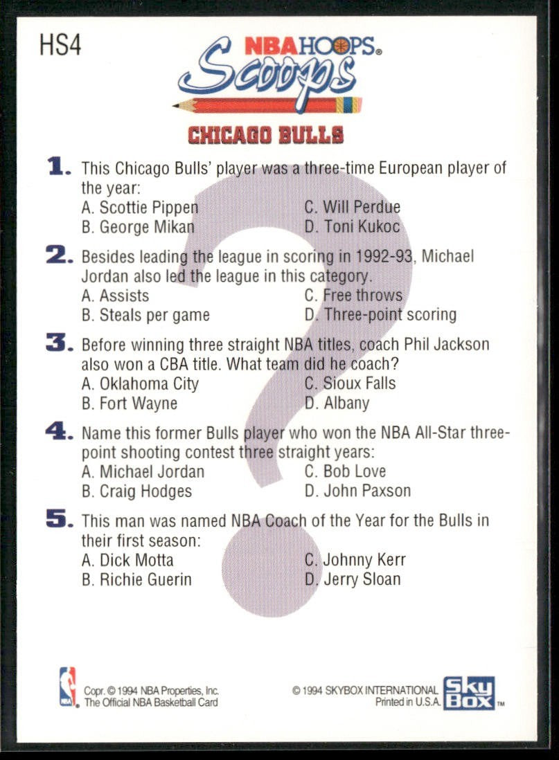 Scottie Pippen Player Lot Bundle 10 Basketball Cards SP001 Chicago Bulls back
