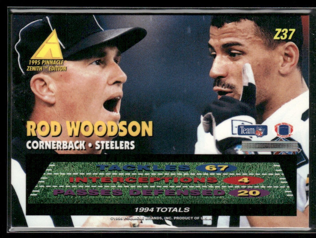 Rod Woodson Player Lot Bundle 10 Different Football Cards RW006 Steelers back