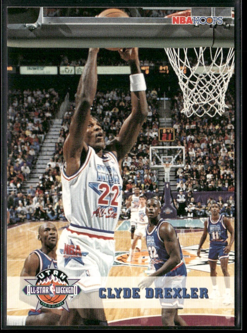 Clyde "The Glide" Drexler Player Lot Bundle 10 Basketball Cards CD003 Portland back