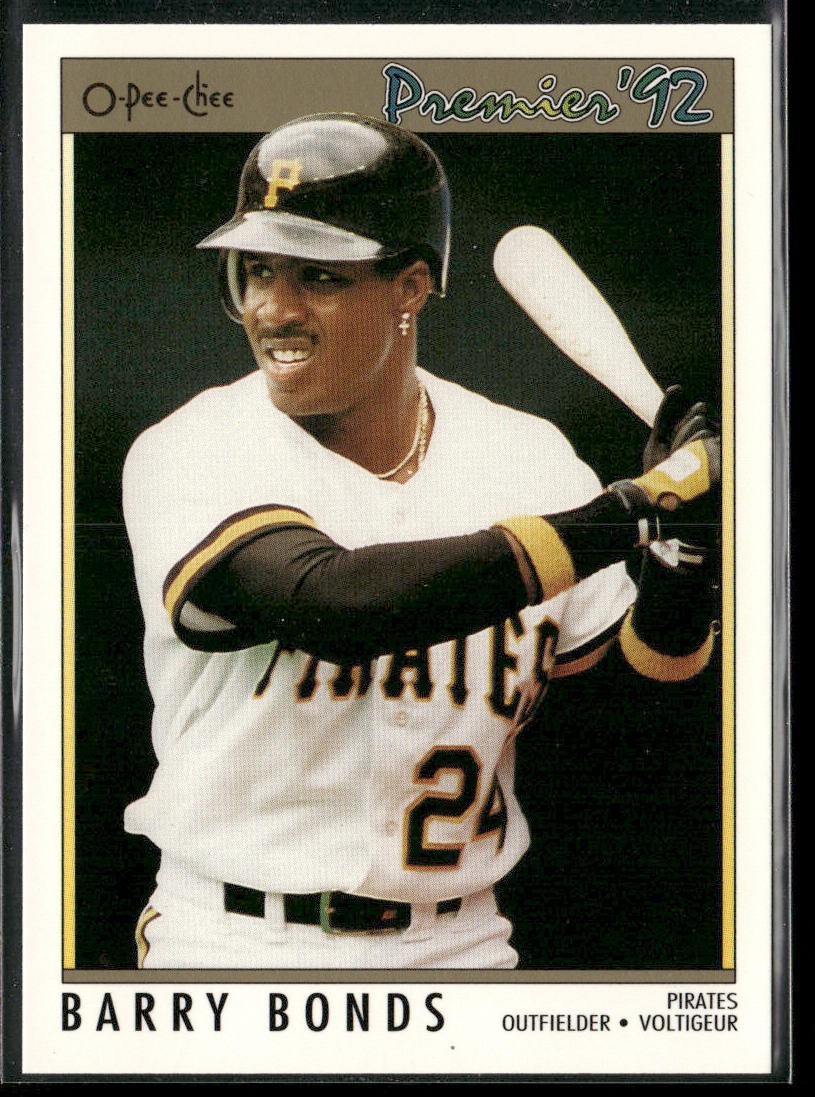 Barry Bonds Player Lot Bundle 10 Different Baseball Cards BB004 Giants Pirates back