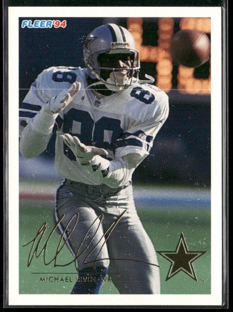 Michael Irvin Player Lot Bundle 10 Different Football Cards MI008 Cowboys back