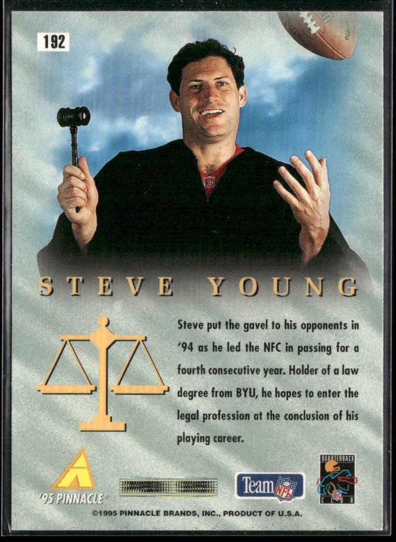 Steve Young Player Lot Bundle 10 Different Football Cards SY007 49ers back