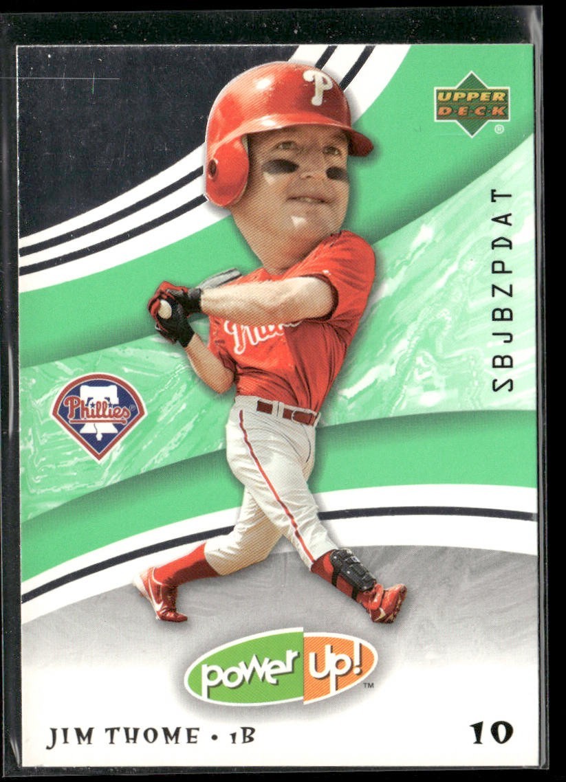 Jim Thome Player Lot Bundle 10 Different Baseball Cards JT001 Indians 1 RC back