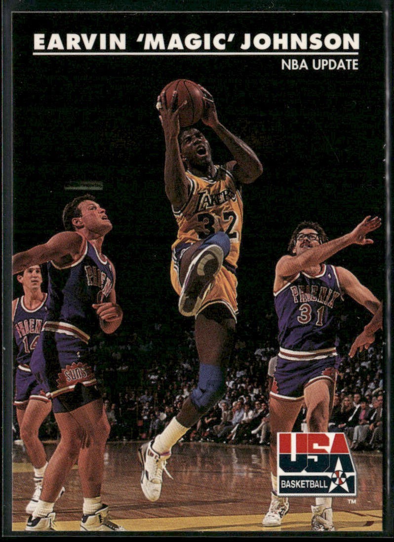 Magic Johnson Player Lot Bundle 10 Basketball Cards MJ001 Lakers back