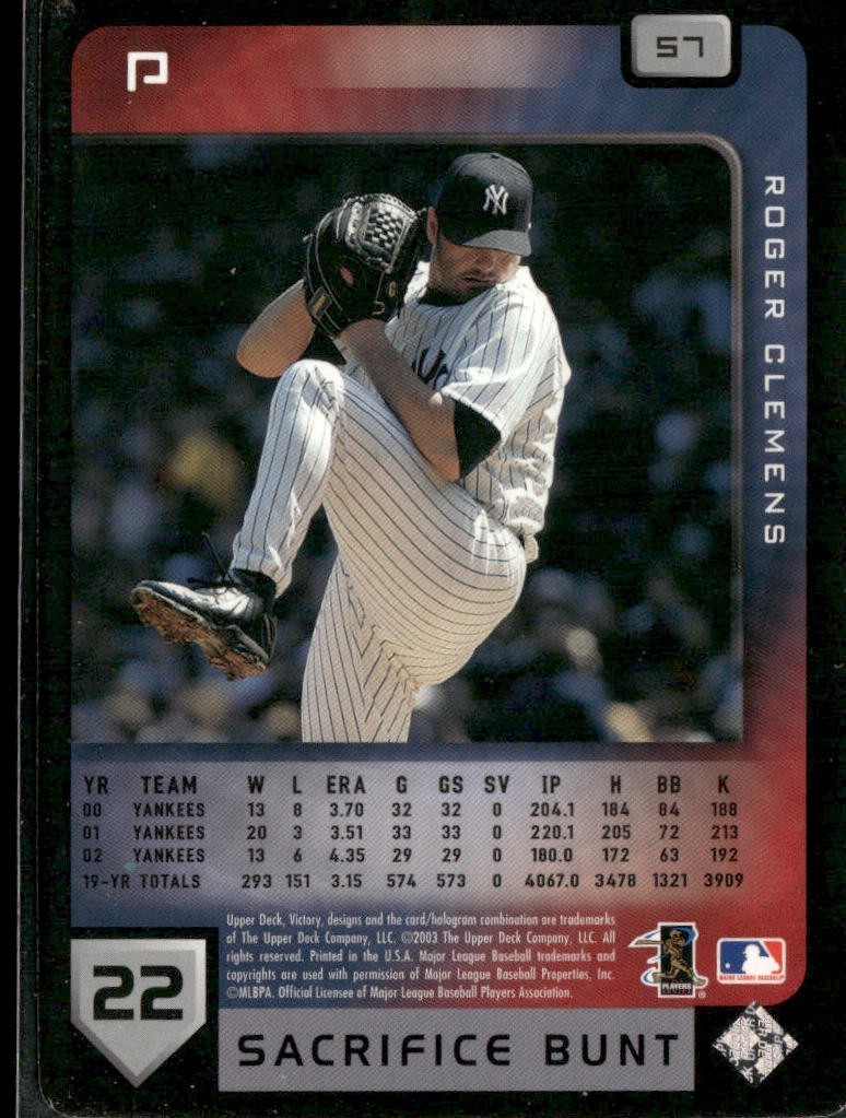 Roger Clemens Lot Bundle 10 Different Baseball Cards RC003 Red Sox Yankees back