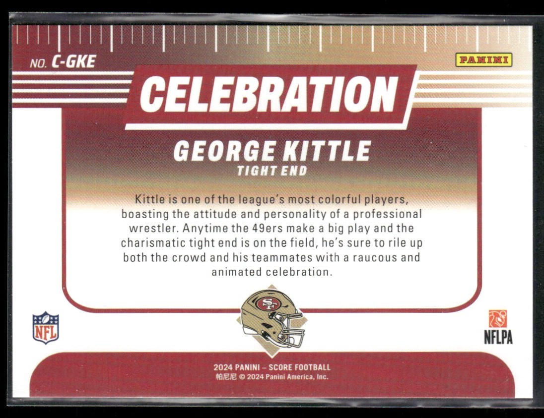 George Kittle Player Lot Bundle 9 Different Football Cards GK001 49ers back
