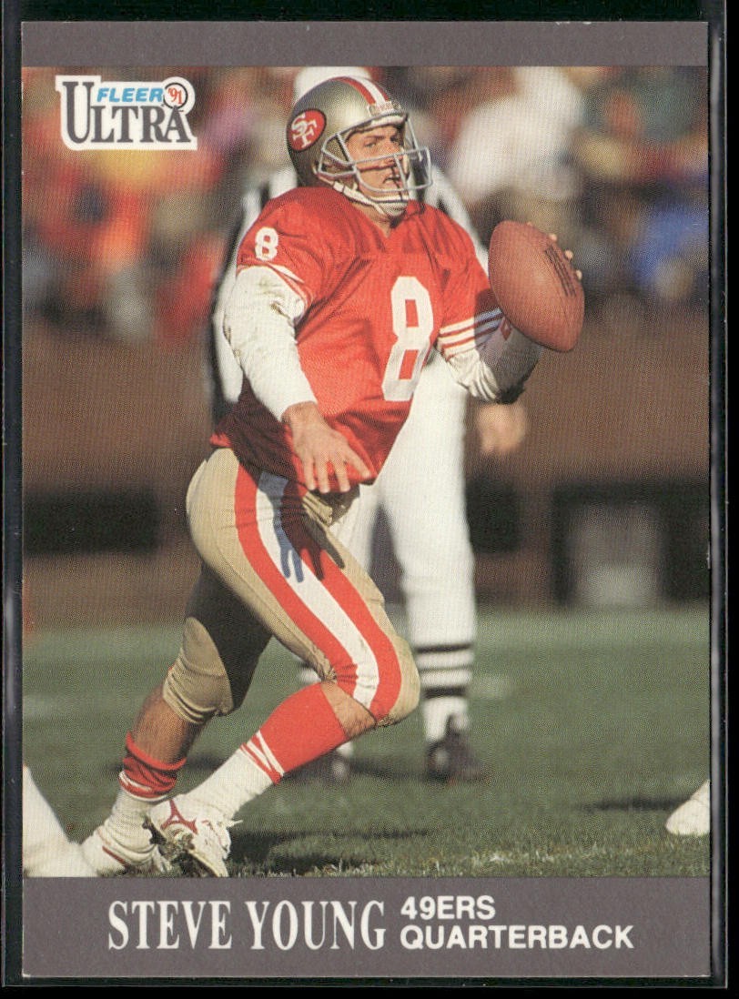 Steve Young Player Lot Bundle 10 Different Football Cards SY001 49ers back