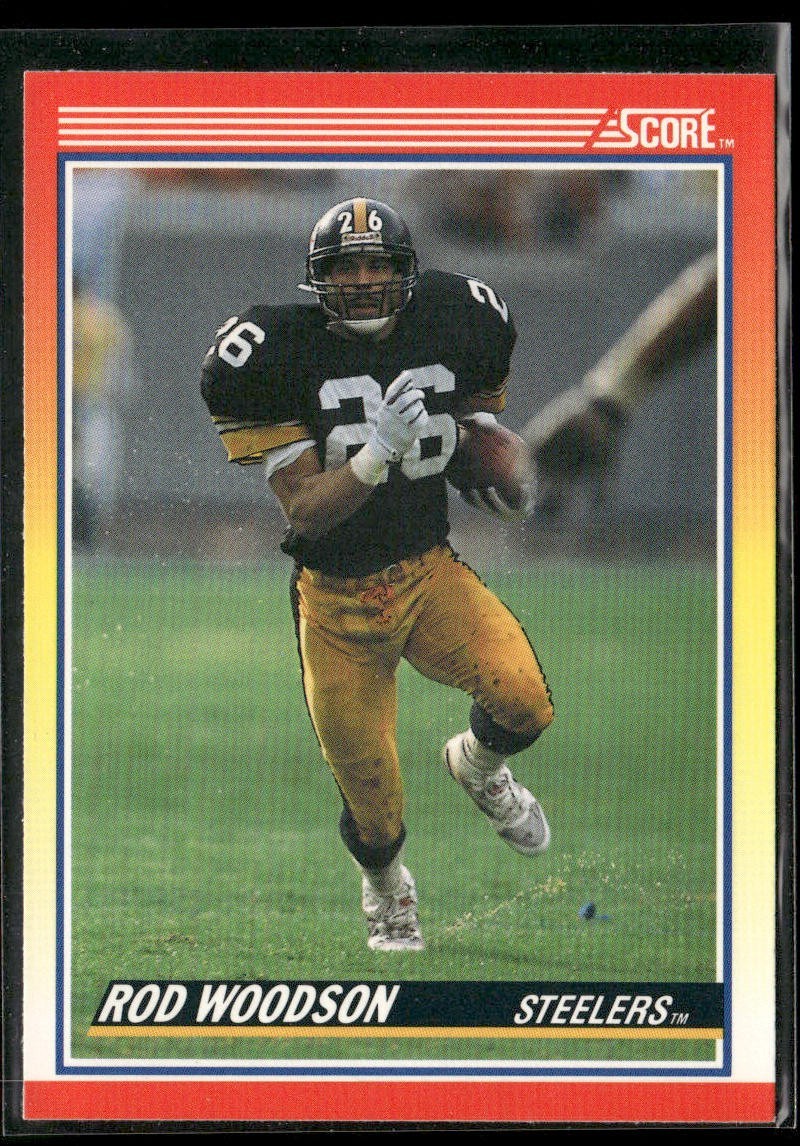 Rod Woodson Player Lot Bundle 10 Different Football Cards RW006 Steelers back