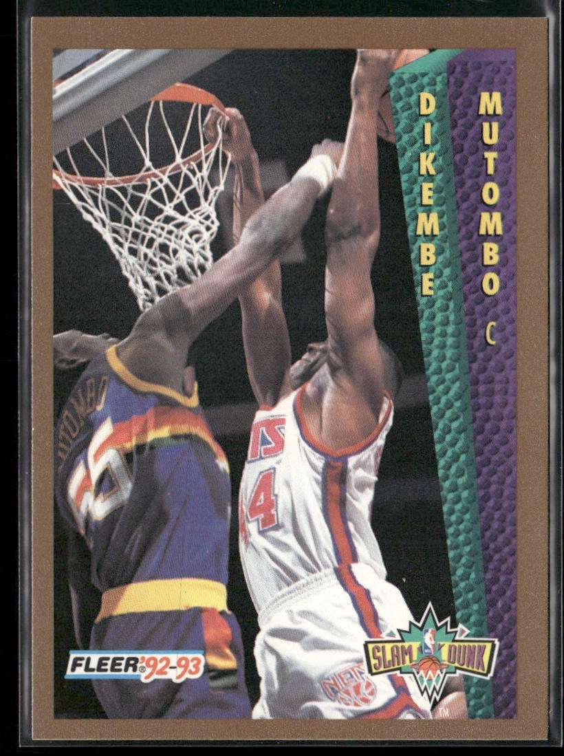 Dikembe Mutombo Player Lot Bundle 10 Basketball Cards DM002 Nuggets Hawks back