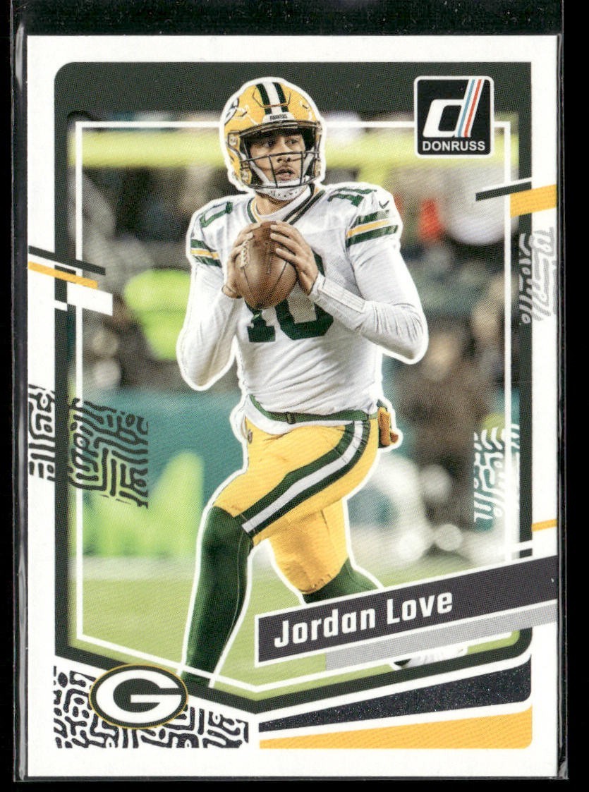 Jordan Love Player Lot Bundle 10 Different Football Cards JL002 Packers back
