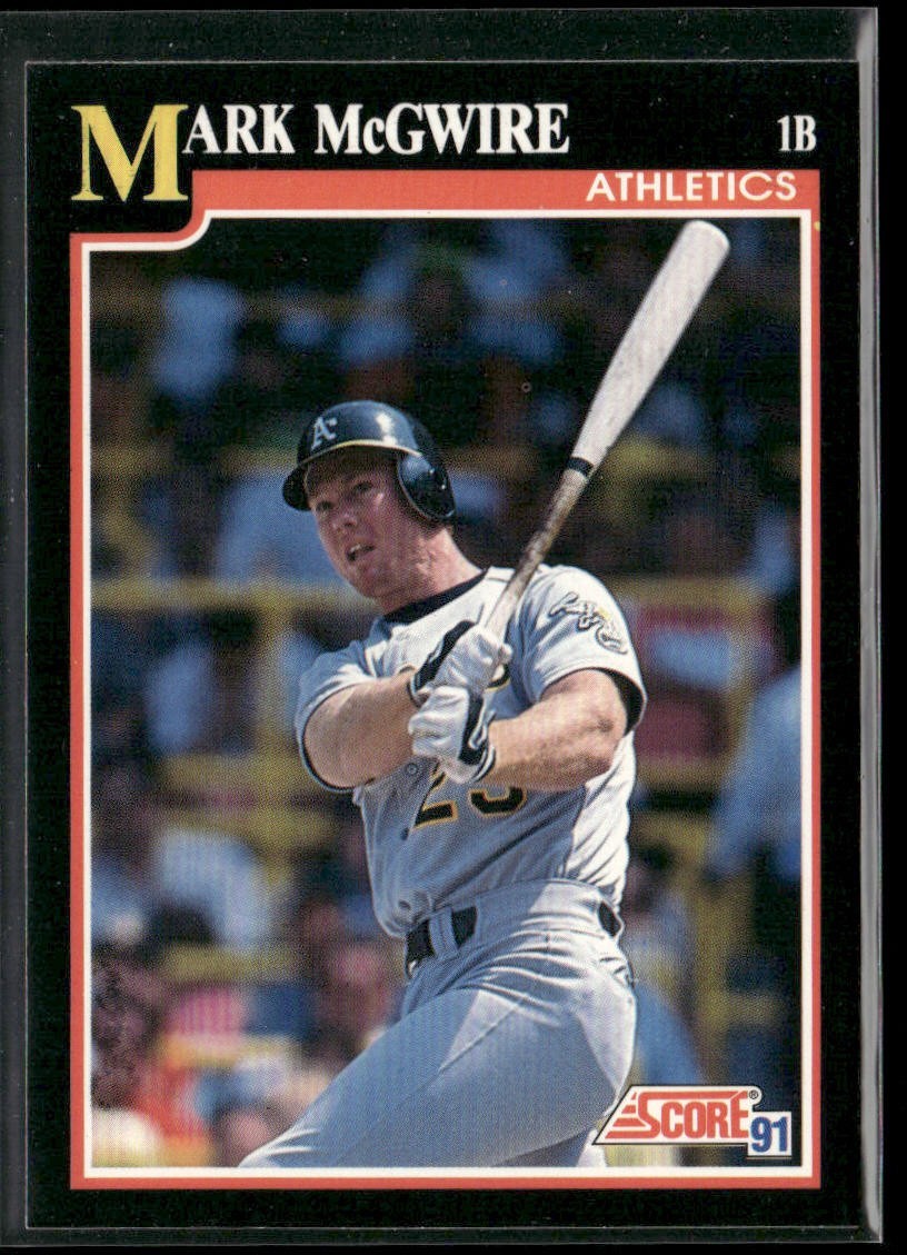 Mark McGwire Player Lot Bundle 10 Different Baseball Cards MM002 Athletics back