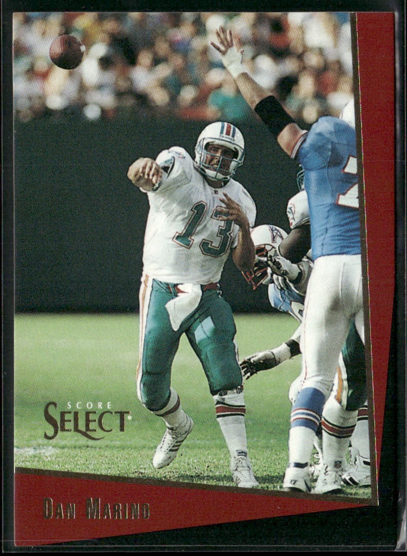Dan Marino Player Lot Bundle 10 Different Football Cards DM003 Dolphins back