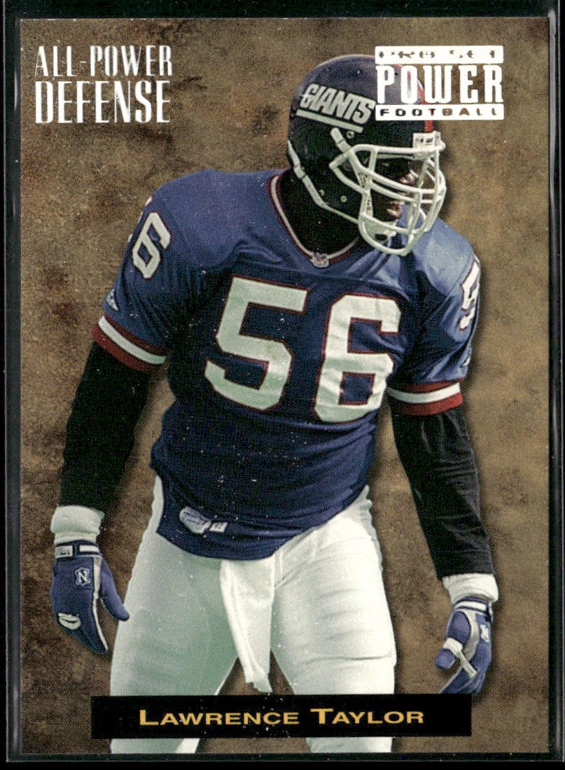 Lawrence Taylor Player Lot Bundle 10 Different Football Cards LT001 Giants front